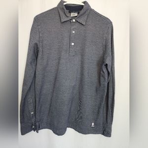 Psycho Bunny Long Sleeve Polo, Size 4 (S), Excellent Preowned Condition